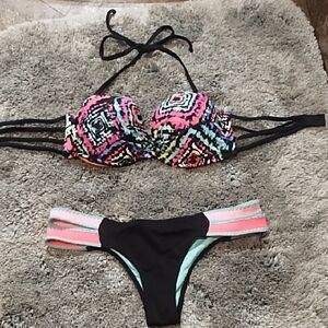 Vibrant Multicolor Women's Bikini Set